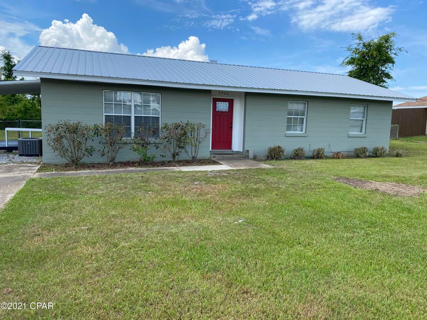 Don't miss out on this cute block home that has been updated and is almost new! The open floor plan kitchen and living space make this a cozy place to really enjoy! Three bedrooms and two full bathrooms are just the right fit. The large covered deck outside is a nice sized outdoor space to hang out and grill. A big fenced back yard with a storage shed will be great if you have pets and lawn gear. The metal roof is new, appliances are newer as well as the A/C! Schedule your showing today!

Please verify measurements if important.