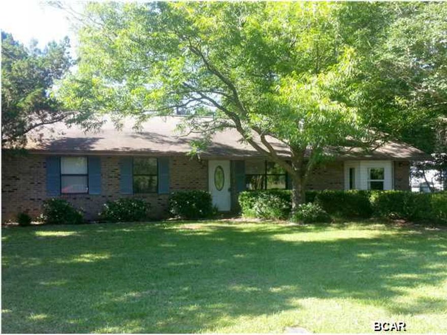 This Charming 3 bedroom 2 bath brick home is centrally located off of East Ave. It is a short drive to Tyndall Air Force Base and The Beaches. The home features a large living area with a beautiful stone fireplace and a large kitchen with plenty of cabinet space. The landscape includes beautiful hardwood trees for shade and a fenced back yard with a patio and pool for those hot summer days. Call your Realtor today to schedule a showing. Don't miss your chance to view this Fannie Mae HomePath Property. Call you agent today. All measurements are approximate. Please verify if important