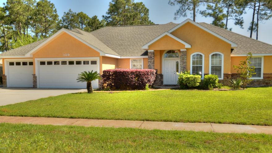 Beautiful, spacious home in highly desirable North Colony Club with pool and 3 car garage!  This home features a split floor plan with 4 bedrooms, 2.5 baths plus office.  The kitchen has beautiful glazed cabinetry, stainless appliances and an eat-in area with bay windows overlooking the sparkling pool. 10ft ceilings in the living areas and a tray ceiling in the large master bedroom add to the spacious feel of this home.  In the master bathroom you will find a separate shower, double vanities and a garden tub. The covered patio with ceiling fans, 15x30 gunite saltwater pool, and large, privacy-fenced back yard are perfect for entertaining.   All ages, sized including sq. ft. are approx. measure if important.