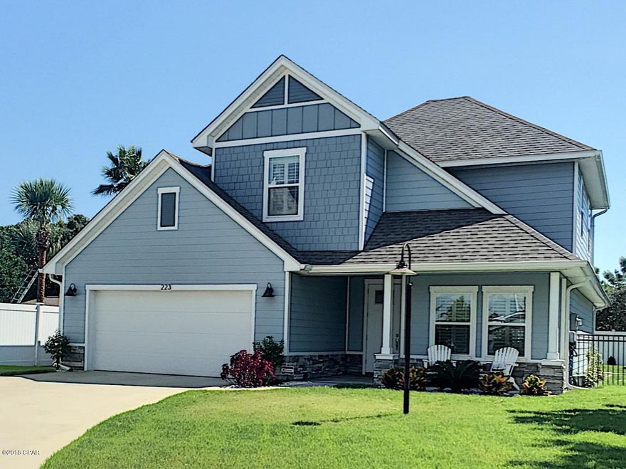 'CURRENTLY UNDER CONTRACT, SELLER ACCEPTING BACKUP OFFERS.' Looking for your dream home under $450K? This beautiful Modern Coastal Craftsman home is nestled on the only cul-de-sac of a small, gated community of less than 25 homes. Centrally located and South of PCB Parkway, with well-lit sidewalks on both sides of the street, and community pool, the neighborhood of Ocean Mist is one of the beach's best kept secrets. You'll love the open floor plan, master bedroom on the ground floor, and a breathtaking master bathroom. Your family or guests will love the walk in closets in all of the additional bedrooms. From the customized home additions such as the pot filler above the stove, wood shelves in the closets, to the shiplap in the master bathroom and more, this home is a gem.