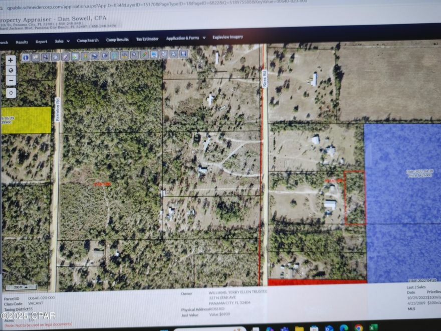 Owner states there is an easement running through the property at the front to lead into this parcel.  Wooded lot. D0G ON SITE, USE CAUTION