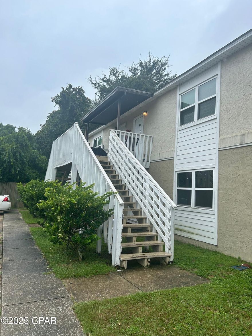 Newly renovated 2 bedroom 2 bath quadplex 1st floor unit centrally located in the heart of the much desired Springfield community. Updated fixtures, ceramic tile throughout the entire home, spacious kitchen with a backsplash layout, washer and dryer hookup included. All property sizes and ages are approximate, please measure and/or verify if important. School assignments are subject to change, please check with Bay County for most accurate information. Deposit is the same as one month's rent. Pets not allowed.