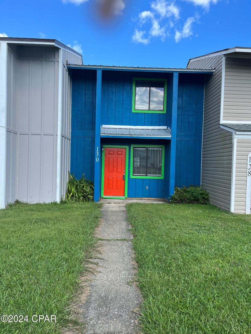 Cute 2-bedroom 1.5 bath townhome completely updated and only minutes from TAFB. Close to restaurants and shopping. Plank vinyl flooring throughout with tile in the full bath. White Beadboard wainscoting and upgraded custom lighting in living/dining combo. Breakfast bar. Large inside laundry/storage lead to the back yard. Minutes to Tyndall AFB, shopping, dining, public boat launches and about 15 miles to Panama City Beach.