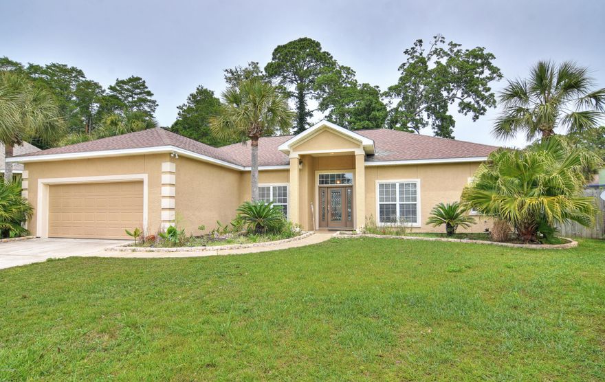 You are in luck....if you have ever wanted to live in one of Panama City Beach's most beautiful, upscale subdivisions without HOA fees, then look no further. This is the home you have been waiting for. This beauty is located in HIGHLY sought after Palm Bay! Spacious 3BR 2 BA with an office....it sits on a cul de sac, and is in the coveted Breakfast Point school zone. Upon entering, you will be taken aback by the oversized Family Room. There is a formal dining room as well as a breakfast nook that over looks the back yard. Kitchen is appointed with granite countertops, and stainless steel appliances. Home was painted with two toned Elastomeric Paint just over two years ago. All measurements approximate. Please measure