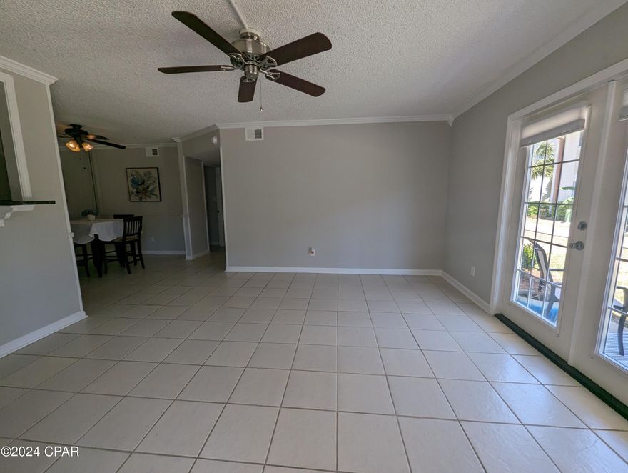 Ideal Second Home or Investment Property situated in the quiet, waterfront community of Landmark Condominiums.  Just a short walk or bike ride away from both Historic St Andrews and recently revived Downtown Panama City.  This first floor condo features 2 bedrooms and 2 bathrooms with plenty of space to make your own.  Both bathrooms are equipped with walk-in showers for easy access. The water heater and AC unit have been replaced within the past 5 years.  Call your agent today to schedule a private showing!  All measurements approximate.