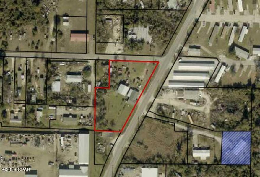 We are pleased to present an exceptional opportunity for your next business endeavor. This 0.809-acre industrial-zoned property is strategically located in Bay County, within the central Panama City area. Its prime position near busy Sherman Ave ensures optimal visibility and accessibility.

The site features a block building, offering a versatile foundation for conversion into a office environment or for various other design applications. The exterior grounds provide ample space for future construction and development. An open pole barn is directly behind the main building suitable for storage or as a dedicated workspace.

We encourage you to capitalize on this outstanding business opportunity