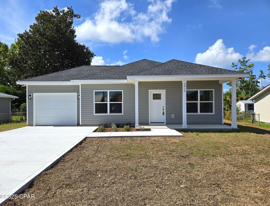 Discover this New construction beautiful 3 bed, 2 bath nestled in a quiet, centrally located neighborhood. Featuring granite countertops, elegant satin nickel fixtures, and a spacious, private backyard perfect for relaxing or entertaining. Enjoy peace of mind with a brand-new paved road underway by the city. Motivated seller—don't miss out on this move-in-ready gem!