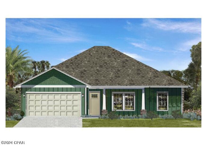 GRAND OPENING! Welcome to Game Farm, a secluded place to call home. Local homebuilder Southern Coastal Homes has brought this quaint community to a central location in Panama City. The community has a beautiful grand landscaped entry. Wind through the entrance and over the bridge to find this spacious community, features to include large wide homesites, 3-sided brick homes, preservation area, ponds, 3 parks and walking path. 
CONSTRUCTION: Endless quality upgrades are included in this home including a tankless gas hot water heater, 9' ceilings, recessed lighting, 3-sided brick, painted Hardi-board front exterior siding, gas kitchen range, gas line stubbed for grill, and sprinkler system. Vaulted ceilings in living room, tray ceiling in master bedroom and double vanities in the master bath.