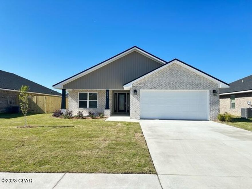 BRAND NEW - 4 bedroom, 2 bath home in College Station. This home includes granite countertops, upgraded luxury vinyl plank flooring in all main areas, carpet in bedrooms, walk in shower and a large garden tub in the primary bedroom, sprinkler system, and garage door opener. Great front covered porch. The backyard is privacy fenced and ready to go.