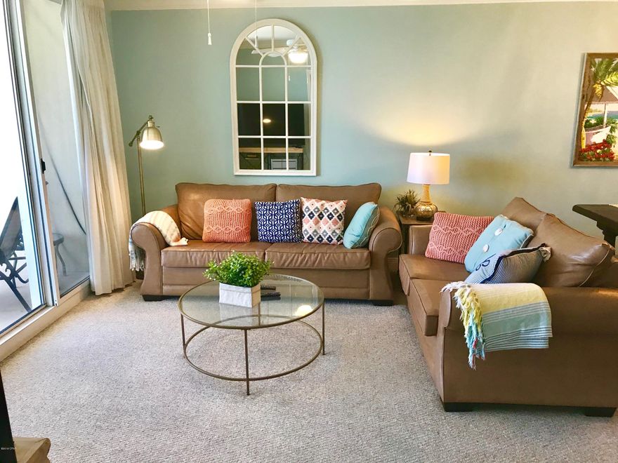 Great 2Bd~2Ba Beach Front Condo at the popular Emerald Beach Resort.  This unit has a wonderful view from the balcony and is being sold fully furnished.  This unit is ready to go, rental income has been $35k to $42k per year for the owner.