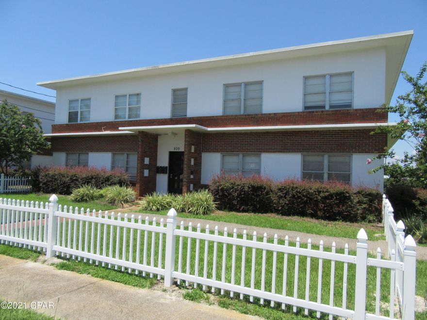 Recently refurbished downstairs 2 bedroom 1 Bath apartment located in the historic district of The Cove. Original refinished real wood parquet and tile floors throughout . Galley style kitchen with stainless refrigerator and built in microwave. Central heat and air, stackable washer and dryer with water, sewage, garbage included in the rent. Off street parking and convenient to Ascension Sacred Heart Hospital, Tyndall A.F.B , NSA Panama City. Its a short drive to the Worlds most beautiful beaches, restaurants and gulf coast nightlife. Pets allowed with owner approval and pet fee, breed restrictions apply. All property sizes and ages are approximate, please measure and/or verify if important.

School assignments are subject to change, please check with Bay County for most accurate