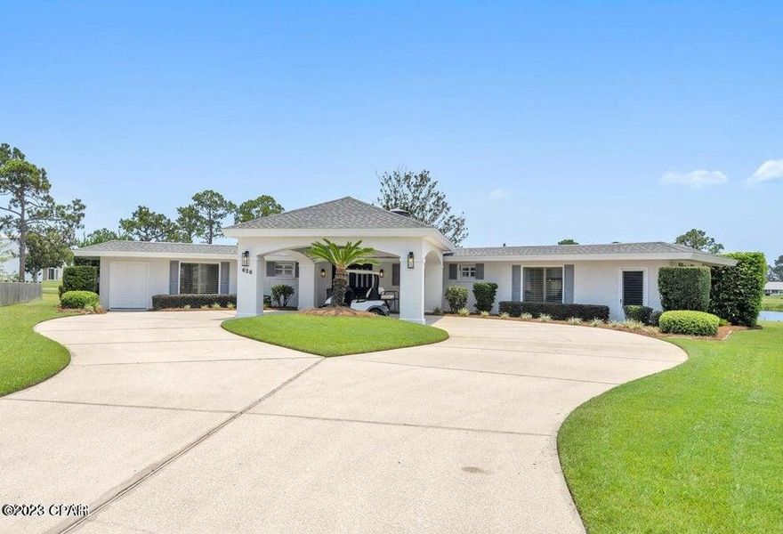 Opportunity to lease this beautiful, fully renovated Bay Point home. Natural sunlight abounds in the living and dining area. The living area has a gas fireplace for those chilly fall evenings and a mini bar as you enter the recently updated kitchen. The master suite is large enough to accommodate a king bed and sitting area. The two additional bedrooms and bathroom are located on the opposite side of the home and have a door allowing them to be closed off from the main living areas. The home has a storage room and golf cart garage. Lawncare is included but home will be leased unfurnished.