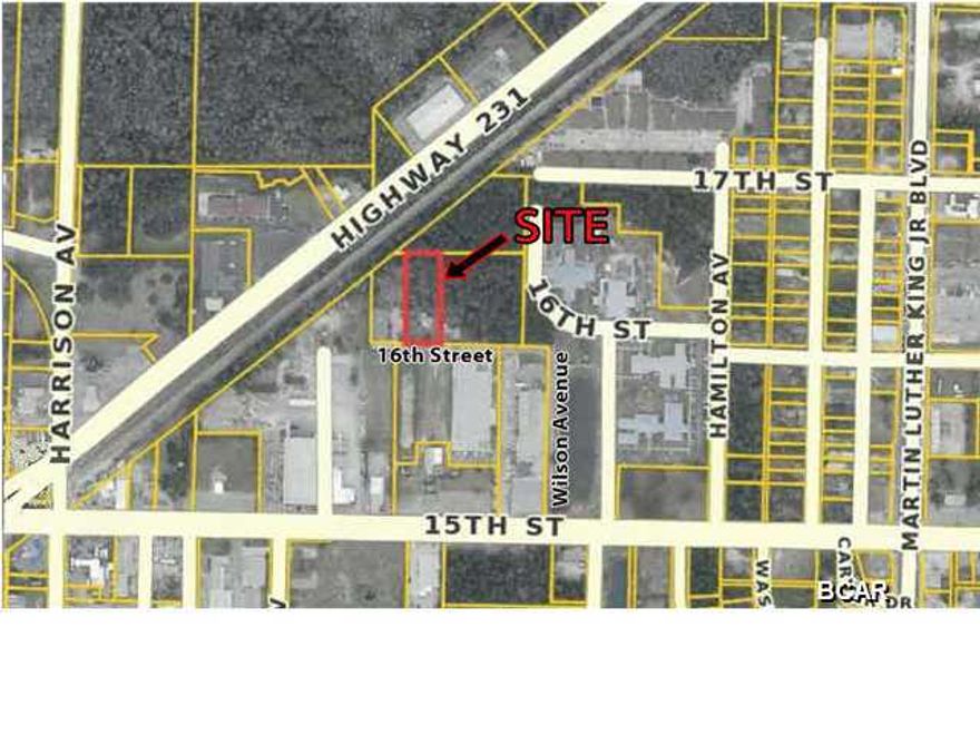 This 1 acre site is zoned General Commercial (GC-2) in the city of Panama City. The site is partially cleared and ideal for commercial development with public utilities available and easy access to 15th Street (Hwy 98), and is situated directly behind Boyd Brothers. The site is perfectly suited for a service contractor or as a commercial warehouse and distribution development.