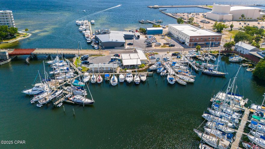 'Bristol Harbor Marina' located in the heart of revitalized downtown Panama City, FL. This 49 slip passive income boutique marina presents a prime opportunity to own a thriving marina with excellent access to the Gulf, via nearby Saint Andrews Inlet. The marina features newer fixed piers, electrical, water, pump out at every slip, gated, security, commercial office and retail, parking, and outdoor covered pavilion. Its close proximity to revitalized downtown Panama City and convenient direct access to the pass and Gulf ensures a consistent demand for slip occupancy. Recognized as a 'Resilient Marina' by the Florida Department of Environmental Protection, Bristol Harbor boasts the highest ranking for environmental sustainability and resilience. The marina is home to several commercial and recreational charter operations, further enhancing its appeal and visibility. Buyers have the opportunity to expand the business further by increasing rates and focusing on long term commercial tents. In addition to the marina, this offering includes a recently renovated 3-suite office building on site. The offices are leased through 2025 providing additional cash flow.