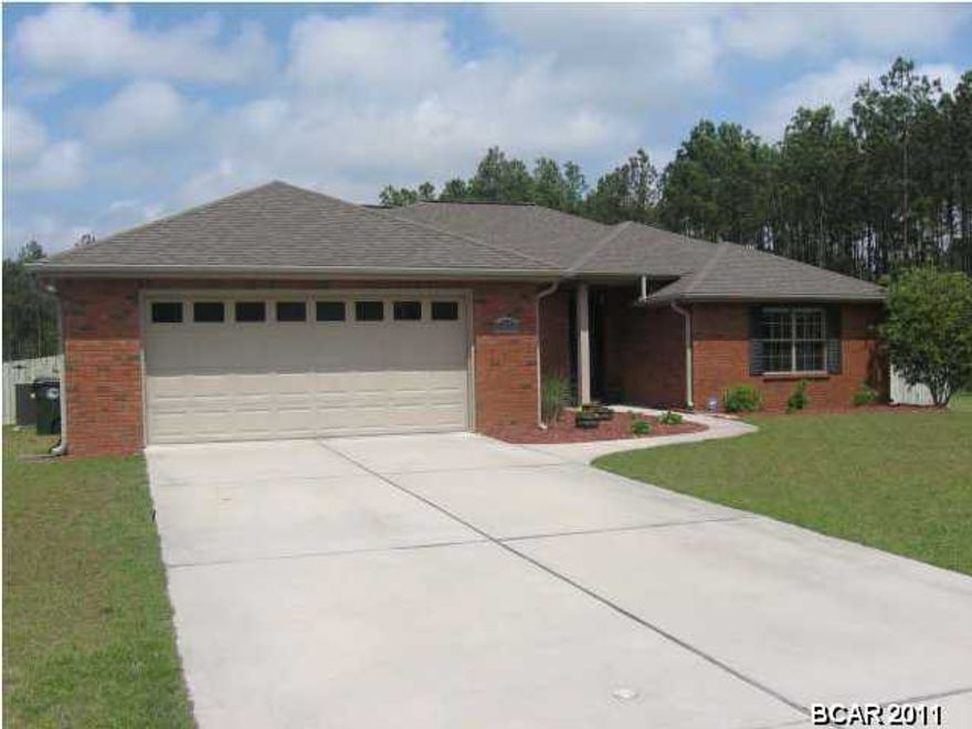 CURRENTLY UNDER CONTRACT, SELLER ACCEPTING BACKUP OFFERS' This ALL BRICK BEAUTY is in a great subdivision on a cul-de-sac. This home has been completely remodeled featuring  new roof, new floors, new granite counter tops, new stainless appliances and fresh paint throughout.  This home has everything a family needs, a split floor plan, four spacious bedrooms with large closets, formal dining room (could also be an office) an open floor plan, breakfast bar and breakfast nook with built in bench seating, custom cabinets in the kitchen and large laundry area with sink. The  master bedroom is completely private with tray ceiling and flows into the master bath with walk-in closet, double vanity, water closet and custom marble shower. You can't help but notice the privacy of the backyard - Completely fenced-in & backing up to a retention pond. The location of this home is one of the best features, it's located at the end of the cul-de-sac for children to play in a safe environment. The screened-in patio makes it perfect to enjoy the evenings overlooking the large backyard. You will notice all of the custom construction features like the thick two stage crown molding and chair rail in the dining room. THIS HOME IS A PERFECT EXAMPLE OF HOW YOU DON'T SEE QUALITY CRAFTSMANSHIP LIKE THIS ANYMORE!!! The yard is fully sodded with sprinkler system. There is so much potential for the space that is available to work with in the backyard (pool, garden, gazebo and more. This house is truly amazing and you won't be disappointed!  Camryn's Crossing is a lovely subdivision with sidewalks, street lights and just minutes to great schools, and shopping. You are minutes to Bay Haven Charter Academy and Mosley High School!