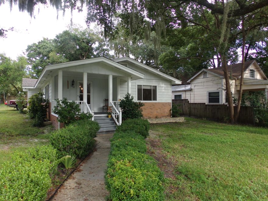 In the Heart of St. Andrews, just a block and a half from St. Andrews Bay and a short distance from Beck Ave.  NEW ROOF IN 2017.  This nice corner location is conveniently located to everything.  This home features 3-Bedrooms and 1-Bath along with a large kitchen with adjoining dining area.  An oversized Living Room/Family room.  There is a front porch, covered parking in the carport and a large separate work shop in the backyard.  Large pretty trees compliment the corner lot. The whole house has hardwood floors with an oversized livinging room, dining room, and kitchen.  The kitchen has extra room for a breakfast area.  A wide 5-foot hallway leads to the bedrooms.  There is a large  enclosed laundry room with an attached 10 X 10 bonus area. The exterior has a single car carport, an attached storage room, and a large separate 10 x 20 workshop/storage building with electricity and window air.  The kitchen has a separate cooktop and oven and plenty of cabinets.  There is a nice front porch to enjoy a morning cup of coffee on.  This house just needs a family to make it a charming home.