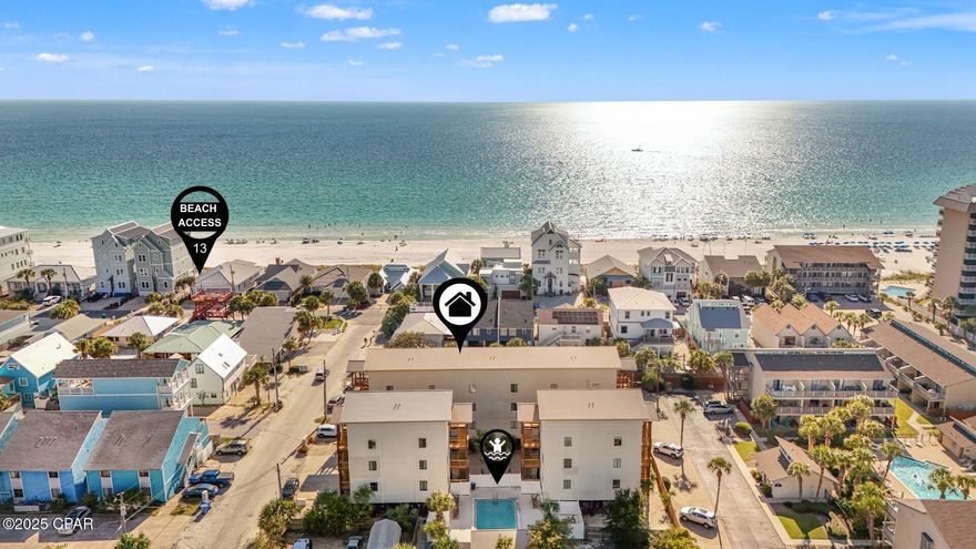 What if I told you that you could own a beach getaway for under $150K and it's less than a minute walk to the sand? Search on YouTube ''For Sale Sand Castles Villa 15'' for video tour. Discover your perfect beach getaway at Sand Castles Villa in beautiful Panama City Beach! This well-maintained, fully furnished studio is truly rental-ready and an incredible opportunity for investors or those looking for an affordable coastal retreat. Just a few steps less than a minute to the beach, you'll love the convenience and charm this unit offers. With $27,844 in GRI last year and over $24K YTD, this property delivers strong performance and excellent value in today's market.
Enjoy the Florida sunshine, walk to the Gulf, and start earning income from day one, this is one of the best beachside values under $150k in Panama City Beach!