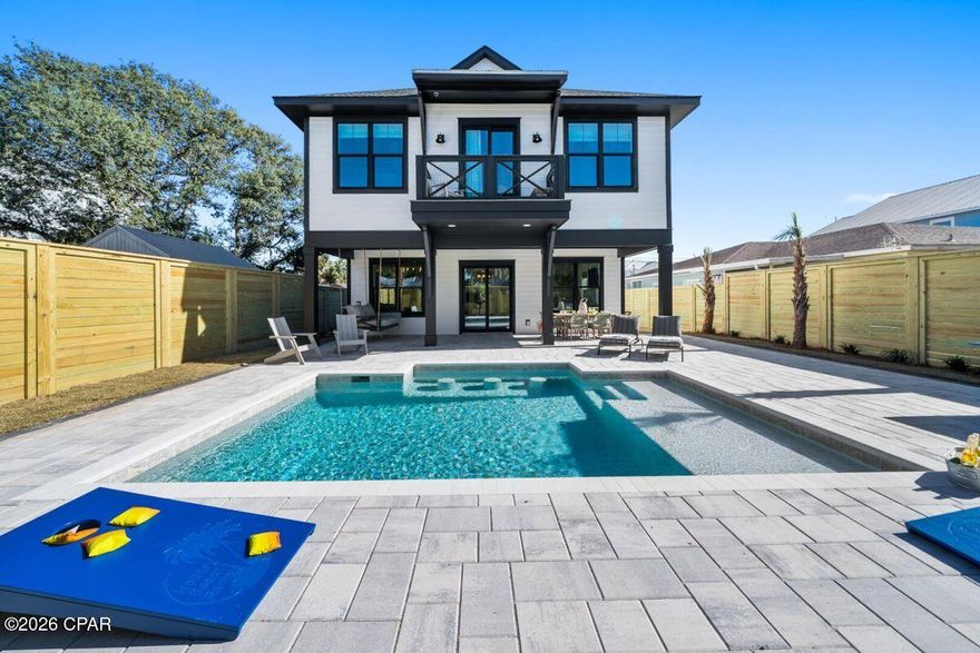 Luxury coastal living meets exceptional investment potential at this fully furnished, incredibly charming home. Excellent location, ideally located near beach access, this stunning 4-bedroom, 4.5-bath residence offers 3,904 square feet of thoughtfully designed living space, with each bedroom featuring a private en suite for ultimate comfort and privacy. Designer finishes elevate the interior, while outdoor living shines with a beautiful private pool, built-in BBQ area, and outdoor shower—perfect after a day at the beach. A garage adds convenience, and strong rental income potential makes this an outstanding opportunity for both personal enjoyment and investment. Coastal elegance, modern comfort, and an unbeatable beach lifestyle await. Whether you're hosting friends, soaking up the sun, or generating rental income, this home checks every box. Park the car in the garage, grab your flip-flops, and start living the beach life.