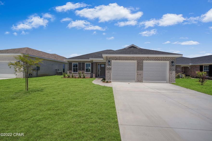 OPEN HOUSE OCTOBER 9TH, 1-4PM.   CURRENTLY UNDER CONTRACT, SELLER WILL CONSIDER BACKUP OFFERS'   Age, sq ft, lot and room sizes are approximate.One of Bay County's newest subdivision developed by St Joe. Underground utilities, sidewalks, brick constructed homes. This is a 3 bedroom, 2 bath spacious floor plan with 9' ceilings. Bedrooms to have carpet, LVT flooring elsewhere. Walk-in shower, separate tub, double vanities, plus large walk-in closet in Master Bathroom. Stainless appliances, Quartz counter tops, Atlas Pinnacle 35 year dimensional shingles, Low E windows,

This one is MOVE-IN READY!  Best price in College Station!