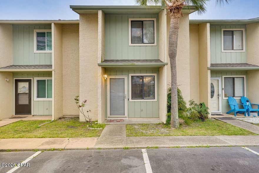 Welcome to 112 Abbie Lane in the gated Gulf Highlands Beach Resort community of Panama City Beach.

This well-maintained residence features a bright open floor plan filled with natural light. The living and dining areas flow seamlessly into a modern kitchen with sleek appliances, ample cabinetry, and functional counter space.

Upstairs, the bedrooms provide comfortable accommodations with convenient access to full bathrooms. The flexible layout supports full-time living, seasonal use, or income-producing potential where permitted.

Gulf Highlands Beach Resort amenities include multiple pools, tennis courts, private beach access, and gated entry. Located near shopping, dining, entertainment, and the Gulf of Mexico.

A great opportunity in a well-established beachside community. Buyer to verify all measurements and association information.