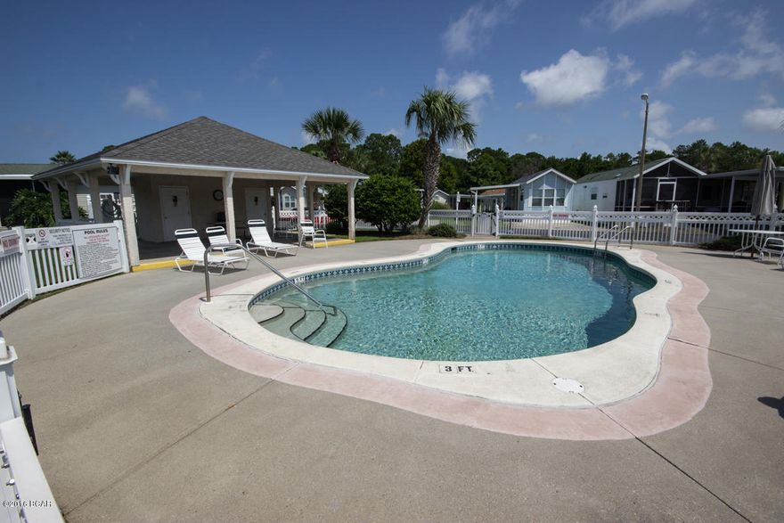 emerald pointe is a very quaint gated neighborhood with pools and club house and lake to go fishing....it very close to the gulf....home is move in ready....it has ,florida room, large eat-in kitchen, screened porch with picnic table that seats eight....