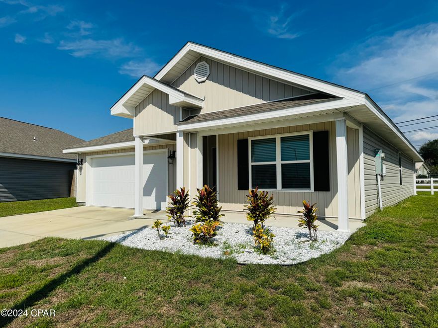 Move in by February 1st and receive $500 off your first month's rent on  this rental. Don't miss this limited-time offer—contact us today to schedule a viewing!

This beautifully designed home, located in the vibrant Brighton Oaks Community, offers 4 bedrooms, 3 bathrooms, and a spacious 2-car garage. Recently painted, the fresh interior invites you in with modern charm. The kitchen boasts a center island, pantry, gorgeous stained cabinetry, and durable laminate countertops—perfect for preparing family meals and entertaining guests. Vinyl flooring flows seamlessly through all common areas, while plush carpet adds a cozy touch to the bedrooms.

One of the home's standout features is a newly installed fence, providing enhanced privacy and security for your family and pets.

This pet-friendly home is conveniently located within walking distance of Northbay Charter School, one of the area's top-rated schools. Military families will appreciate the easy 15-20-minute commute to Tyndall AFB, with a military discount available. Outdoor enthusiasts will love being near Zollie Young Park, Zollie Young Dog Park, and the Lynn Haven Sports Complex.

Don't miss your opportunity to make this spacious, move-in-ready home your own. Schedule a tour today!