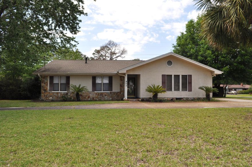 Needing a family home on a large lot with a pool? This Stanford Place home is just what you're looking for! This  3BR/2BA home is situated on a corner lot in the heart of Panama City minutes from schools, shopping, medical facilities and so much more. Features include a cathedral ceiling in the living room along with a wood burning fireplace, the eat-in kitchen has a huge pantry, and there's even a rec room where the kids can play on rainy days.  But for the days with sunshine, enjoy the sparkling in-ground pool in the huge privacy fenced backyard.  Have yourself a cool drink from inside the screened porch or soak up some rays from the pool deck. There's even a storage shed!  And parking should never be an issue thanks to the circular driveway and an extra space next to the house. All info is approx. and must be verified by Buyers if important.