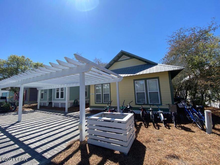 Beautiful Key-West style beach cottage has been a great vacation rental in a quiet neighborhood, just steps from the beach. Yes, this beautifully furnished three-bedroom, two-bath cottage is located in the wonderful Cottages of Camp Creek, a quaint community in South Walton County. You'll get a warm, tropical feeling in the master bedroom as you lay comfortably in the king size bed. You can even watch your favorite Smart TV show. The second bedroom features a queen bed with a new pillow top mattress with a large shutter-style dresser, pane mirror, and picket fence headboard. There is a flat screen Smart TV in this room as well. The third bedroom features 2 twin beds with foam toppers. Rented every week until July 31st. Showings on Saturdays. Rental income numbers in agent remarks
