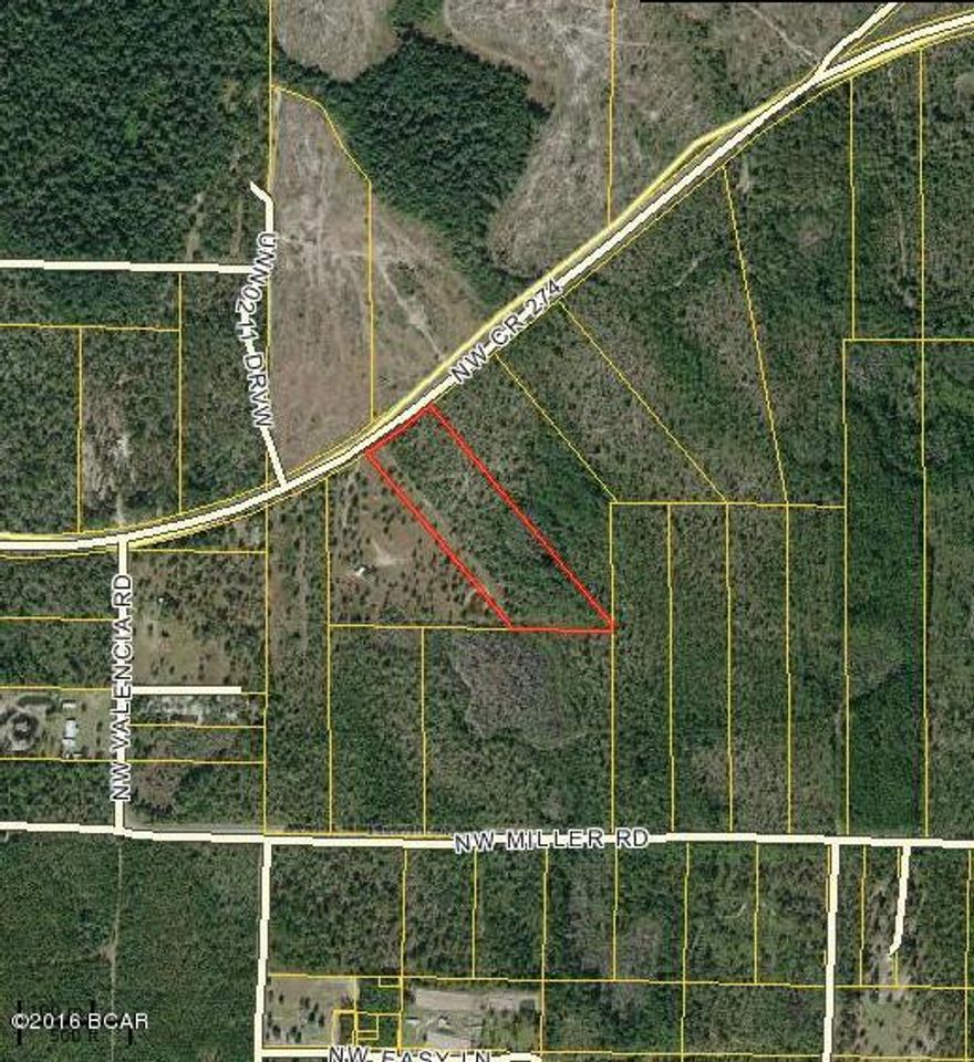 Great lot to build your dream country home! Located less than an hour from Panama City Property fronts paved CR 274.