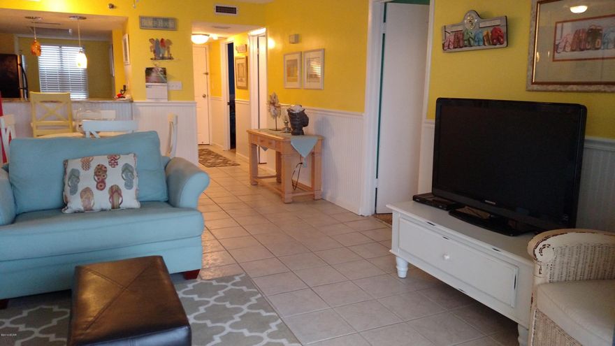 Wonderful Turn-key 2BR 2BA unit on West side of Commodore.  Gulf views as far as the eye can see.  Enjoy sitting on your own private balcony watching the ships enter the pass. Freshly painted. Kitchen features white cabinets, updated appliances, granite counter tops, full size washer and dryer. This unit has all the comforts of home.  Has only been on rental program approx a year.  Walk in closets, and flat screen TV's.  Also has an outdoor storage closet.  Call and schedule a showing today!