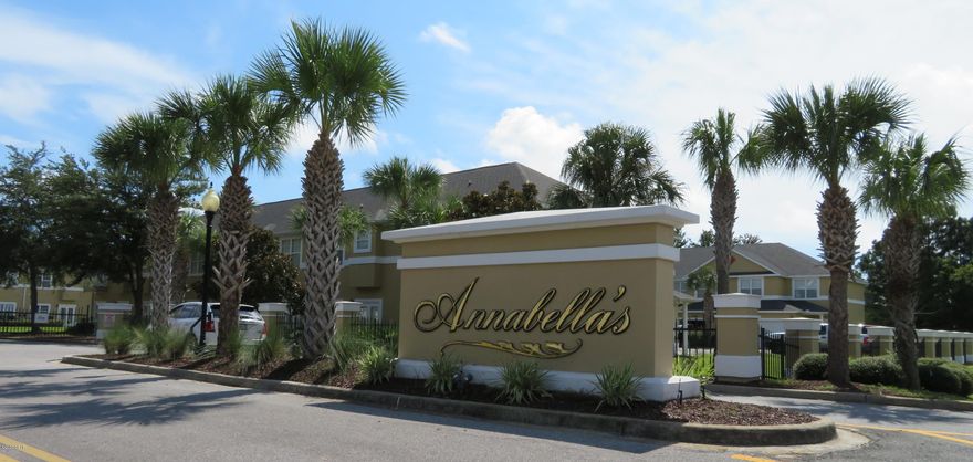 Enjoy life at the beach in a gated resort style community without the hassle of yard or pool maintenance!  This Annabella's townhome is the largest floorplan in the complex.  The ''Abigail'' plan offers 4 bedrooms with a master suite downstairs and another one upstairs.  Some of the features you'll appreciate include an open floor plan, tile flooring in the main living areas, 9' ft ceilings on the 1st floor, kitchen with breakfast bar and stainless steel appliances, granite countertops, 2nd Floor Laundry, and 2 car garage.  Your family will love the community pool, clubhouse with a fitness center and plenty of green space.  All of this at an affordable price.  Call for a private tour!