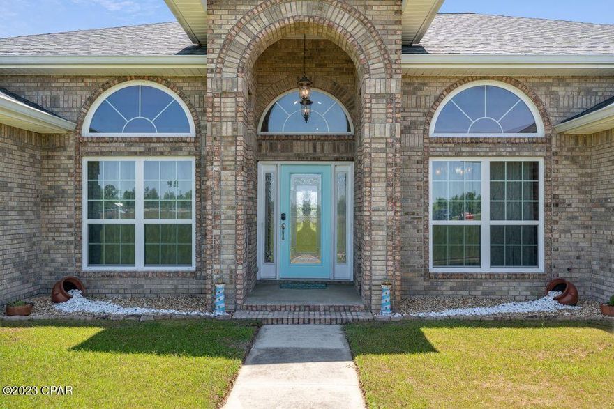 CURRENTLY UNDER CONTRACT, SELLER WILL CONSIDER BACKUP OFFERS.  Beautiful custom built 3/2.5 home with a game room that could easily be converted into a fourth bedroom.  Large open living area that includes formal dining, office area, family room and a large kitchen.  Split bedroom with a large master.  Jack and Jill bath between bedroom two and three.  There is a 1/2 bath right off the laundry room. A true two car attached garage on 9.7 acres.  Seller states that there is full electrical hook up ran to the back yard that can be used for a pool house or additional yard building.  Call your favorite realtor today to make your appointment.