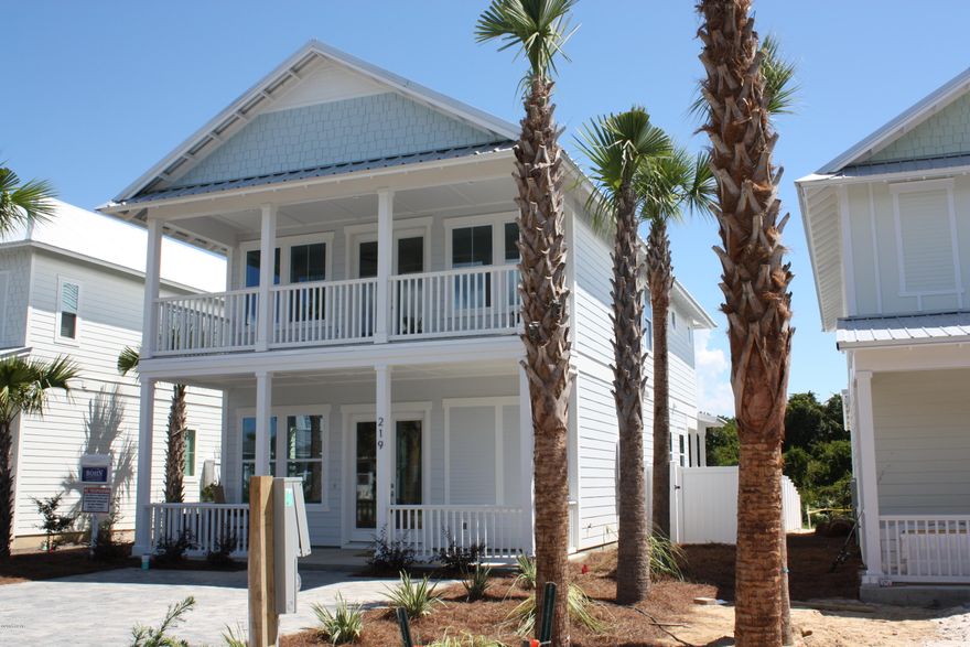 New construction Beach homes on the much desired West End on Laguna Beach. No need for a golf cart, these beach style homes are located only steps to the emerald waters of the Gulf of Mexico. Don't pay 30A prices when you have the perfect location, near Pier Park shopping, restaurants, 30A and the airport. These homes feature metal roofs, hardie board siding, double French doors, high impact/hurricane windows and doors, paver driveway, outdoor shower, and lock-out storage room that is heated and cooled. Some of the numerous upgrades included are tankless, water heaters, gas slide-in ovens, quartz kitchen counter tops, stainless appliances, and eight foot doors. Home features an open floor plan with a master suite on the first floor and another one on the second floor. Ten foot ceilings and 11ft boxed ceilings, as well as coastal wood trim to adorn the windows and doors, that add a touch of elegance. The second floor has a master suite, two more bedrooms, two full baths and a spacious, open sitting room. Builder is offering a pool package for these homes. Please call to get pricing for the pool, to include a paver deck and 6' white vinyl privacy fence!