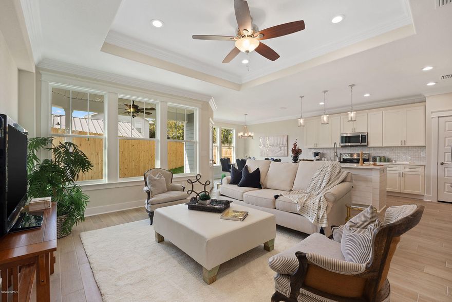 Walk to the beach! Newly constructed 2020 home on a large lot, offers 4 bedrooms, 2 baths and over 1,809 sq. ft. of beautiful living space. Just 1 mile from the beach, the closest access point is #12A. The elegant interior showcases a variety of luxurious details including wood style tile and designer lighting with quality fixtures and finishes throughout. Prepare a meal with ease in the stylish kitchen with Callacutta Laza quartz counters, chic tile backsplash, stainless steel Samsung appliance package, and modern soft close shaker style cabinets with shiplap on island. Energy efficient double pane windows, R- 38 and R-13 rated attic insulation and walls, as well as a Goodman 3 ton AC system and 50 gallon Goodman water heater add savings and comfort to this brand new home. Beachside living awaits!