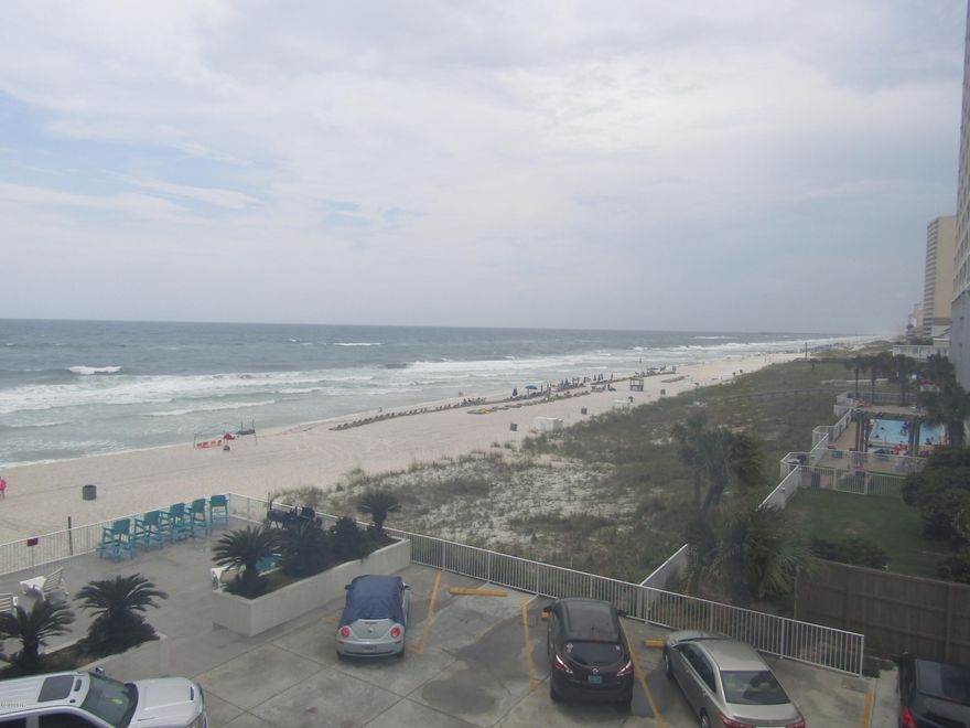 Gulf views without breaking the bank! The Fontainebleau is the perfect condo to live or invest in. Direct beach access, a large pool, elevator, owners lounge, and more amenities, make renting or living here easy. You'll love this building. The monthly HOA fee covers almost everything, including electricity. Unit #308 faces west, so you are almost guaranteed to have a sunset view and Gulf breeze every evening. Close to Pier Park and within walking distance to tons of restaurants and entertainment. Projected yearly rental income of $27,875 from Vacasa. This unit won't last long so schedule your private tour today! Please give 24 hour notice if possible.