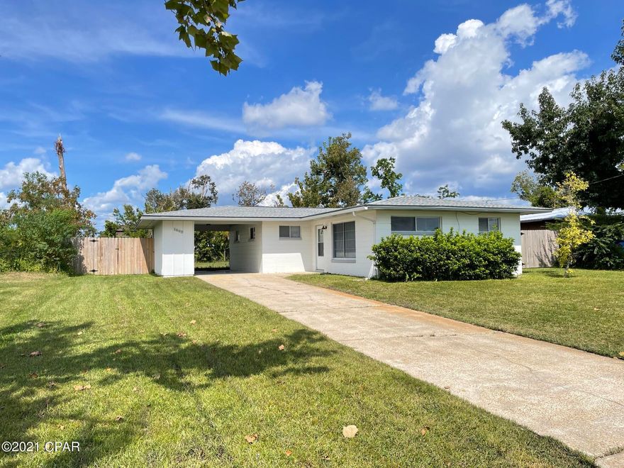 Comfortable 3 Br, 2Ba home with lots of charm.  Coat closet and two linen closets in the hallway provides great storage space.  Carport and driveway parking as well as a storage space attached to the carport.  An open patio off the dining/kitchen is a great space to relax and entertain. All sizes, dimensions approx. Buyer should verify if important.