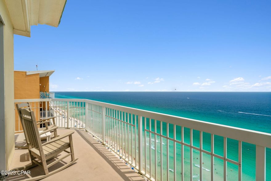 Welcome to your dream nautical escape! This exquisite 3-bedroom condominium offers a captivating nautical theme that will transport you to a world of seaside serenity and coastal elegance! 

Located in the sought-after beachfront complex, Celadon Beach Resort, this condo boasts breathtaking panoramic views of the sparkling emerald waters of the Gulf of Mexico. As you step inside, you'll be immediately enchanted by the coastal-inspired décor, which combines soothing hues of blue and white with accents of driftwood and seashells, creating a tranquil and inviting ambiance.

The open-concept living area provides a seamless flow between the living room, dining area, and kitchen. Large windows and sliding glass doors bathe the space in natural light, giving you a constant reminder of the beauty of the nearby beach. Feel the cool ocean breeze as you relax on the comfortable coastal-themed furnishings, perfect for unwinding after a day in the sun.

The kitchen is a chef's delight, featuring stainless steel appliances, sleek granite countertops, and custom cabinetry designed to evoke the feel of a ship's galley. Whether you're preparing a quick beachside snack or a gourmet seafood feast, this kitchen is well-equipped for all your culinary adventures.

Each of the three bedrooms is thoughtfully designed with a unique nautical flair, providing a sense of tranquility and comfort. The master suite offers a private oasis with a luxurious en-suite bathroom featuring a deep soaking tub and a walk-in shower reminiscent of a rain shower at sea.

Step out onto the spacious private balcony, and you'll be treated to the most awe-inspiring sunsets over the Gulf of Mexico. This is the ideal spot for sipping a glass of wine and listening to the soothing sounds of the waves crashing against the shore.

As part of the community amenities, you'll have access to a stunning beachfront pool area, where you can bask in the sun, take a refreshing dip, or simply lounge under swaying palm trees. A fully-equipped fitness center, spa, and exclusive beach access complete the offerings, ensuring you have all you need for a life of coastal bliss.

Beyond the condominium, you'll find yourself in the heart of Panama City Beach, close to a myriad of attractions, dining options, and recreational activities. Whether you're seeking a quiet seaside retreat or an exciting beach adventure, this nautical-themed condo offers the best of both worlds! 

Don't miss the opportunity to own this enchanting nautical-themed 3-bedroom condominium in Panama City Beach, Florida. Embrace the coastal lifestyle and make this your forever home or a lucrative vacation rental investment. Let the ocean's rhythm guide you to a life of relaxation and joy in this beachfront paradise.