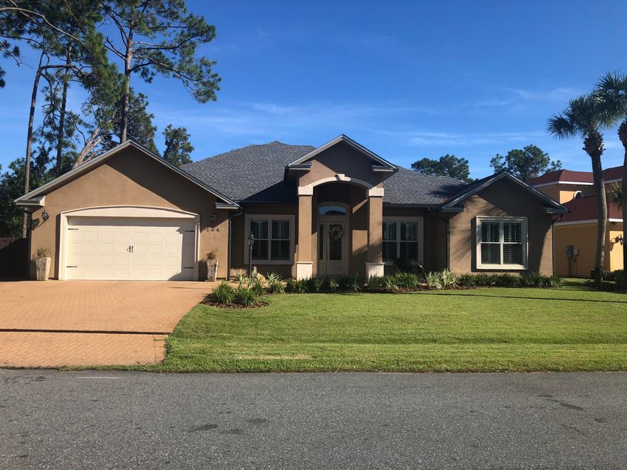 CURRENTLY UNDER CONTRACT, SELLER ACCEPTING BACKUP OFFERS The newest and most upgraded home in the desirable Palm Bay neighborhood with inground heated screened-in swimming pool. This like new home offers open floor plan, 12ft ceilings, plantation shutters, large family room with built in cabinets and formal dining room.  The large gourmet kitchen has custom cabinets, island, granite countertops, a reverse osmosis system and stainless steel appliances.  The oversized master bedroom has room for a sitting area and master bath offers garden tub, double vanity, separate shower and large walk-in closet. There are 3 additional bedrooms including a guest ensuite with private bathroom and guest bathroom has double sink vanity.  In addition to the natural gas heated pool with screened enclosure with lighting, hurricane shutters, sealed garage floors, commercial grade gutters and sprinkler system with well, timer and water treatment system.  In addition to all of these upgrades, there is a new roof!  This home will not last long so call to see today.