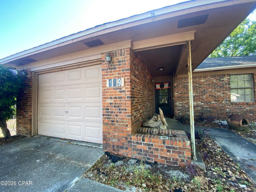 NEEDS A CASH, QUICK CLOSE OFFER ASAP! This three-bedroom, two-bathroom brick home offers a huge investment opportunity on a prime corner lot in the highly sought-after west end of Panama City Beach. It features a large, fenced yard and single-car garage with a newer HVAC. It has been tenant-occupied for years and needs renovations. There was a plumbing overflow on approx May 3 and those areas need immediate water remediation. The power is currently off, making this a project for a buyer looking to capitalize on a property with great potential in a high-demand area. 

The location is exceptional, situated just a third of a mile from local amenities and about a mile from the shopping, dining, and entertainment at Pier Park. Coastal living is convenient with Public Beach Access only a mile away, and the neighborhood is golf-cart friendly - allowing for easy trips to Frank Brown Park or North Pier Park. Strategically positioned, the home is also a short drive from the new hospital and ECP Airport. This community offers the coastal lifestyle without the fees of an HOA. No short-term rentals are allowed. 

Renovated comparable homes in the immediate area have sold for 350k. This property has significant upside for those ready to provide the necessary repairs. This home is being sold as-is and all cash offers are considered. Schedule your showing today.
