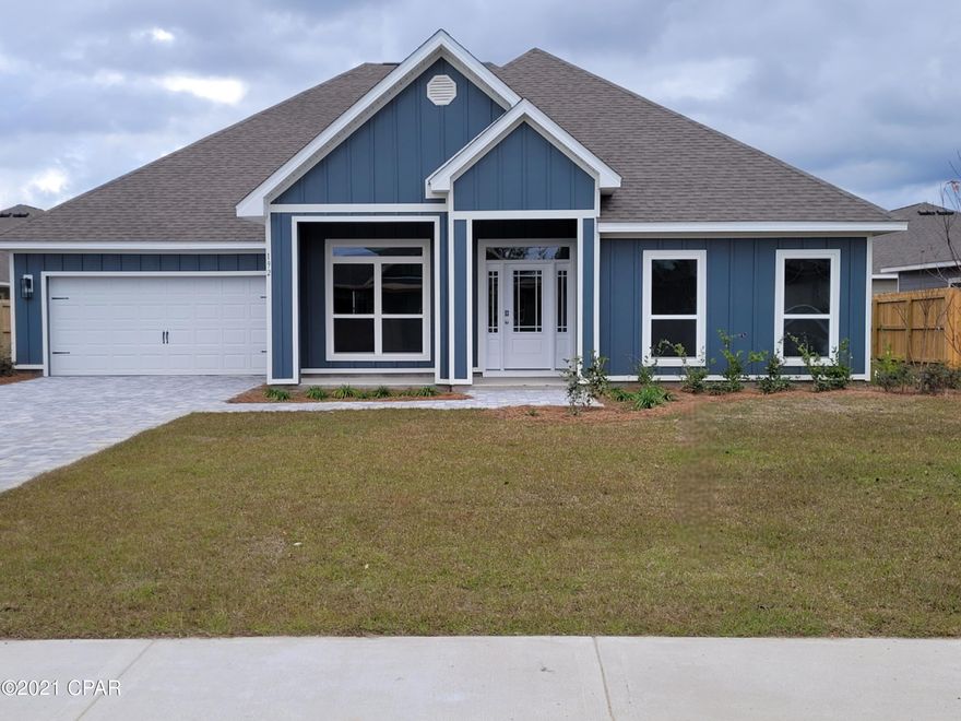 The McKenzie is a stunning 5 bed, 3 bath home located in the Plantation at College Point community! This community is just a short drive to nearby schools, restaurants, shopping. As you enter this home, you will find elegant 9' ceilings and EVP flooring throughout the entire home excluding the bedrooms. Beautiful interior doors with brushed nickel hardware and granite kitchen and bath countertops with undermount sinks are just a few of the added details. The home also features stainless steel appliances which include a smooth top stove, microwave, and dishwasher. Pictures, photographs, floor plans, elevations, features, colors and sizes are approximate for illustration purposes only and will
vary from the homes as built. Home and community information including pricing, included features, terms, availability and
amenities are subject to change and prior sale at any time without notice or obligation. For Move-In/Completion Estimates:
Ready dates are estimates only. Timing of completion of construction and buyer move-in are subject to contingencies
contained in home purchase agreement and governing jurisdictions issuance of a certificate of occupancy, and may change due to forces majeures and other delays or disruptions outside the reasonable control of the Builder.