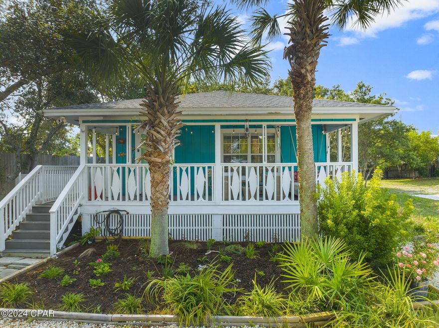 Adorable Florida Beach Cottage just steps from the gulf of Mexico. Under 2 blocks away is a dedicated beach access. Embrace the relaxing coastal lifestyle in this cozy home. The spacious Front porch is a highlight of this home, with constant coastal breezes the swinging day bed is difficult to leave. This home is the perfect place to unwind and entertain. The deep lots offers large potential for pool or another dwelling. This neighborhood is a gem that has vacationers flocking to it due to its proximity to pier park and 30A. Its in the perfect location without the tall high rise condos crowding up the beaches. Don't miss the chance to own in this slice of paradise.