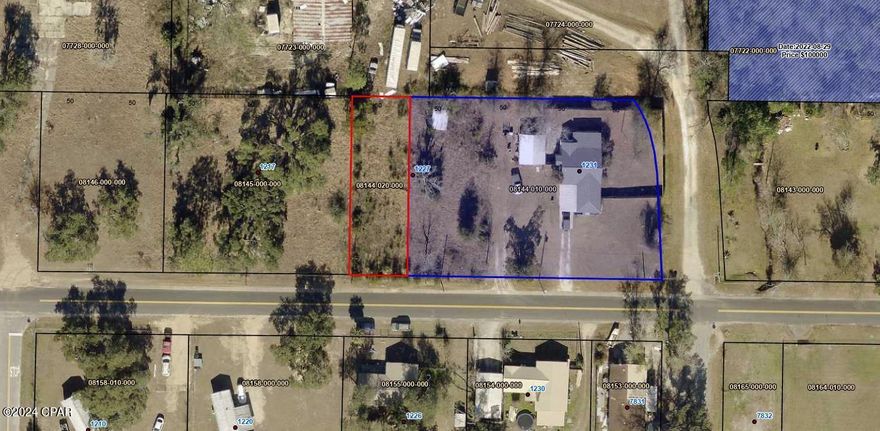 This property is situated in a highly accessible location, just one street away from Hwy 77 in Southport. Its proximity to the airport, shopping centers, restaurants, and the bay adds to its convenience.

The lot is zoned for both Single Family Homes and mobile homes. It's worth noting that the county permits up to a  double wide mobile homes to be installed on this site.

For water supply, city water is easily accessible. However, it will be necessary to have a septic system installed for wastewater management.

The lot has already been partially cleared and fenced.