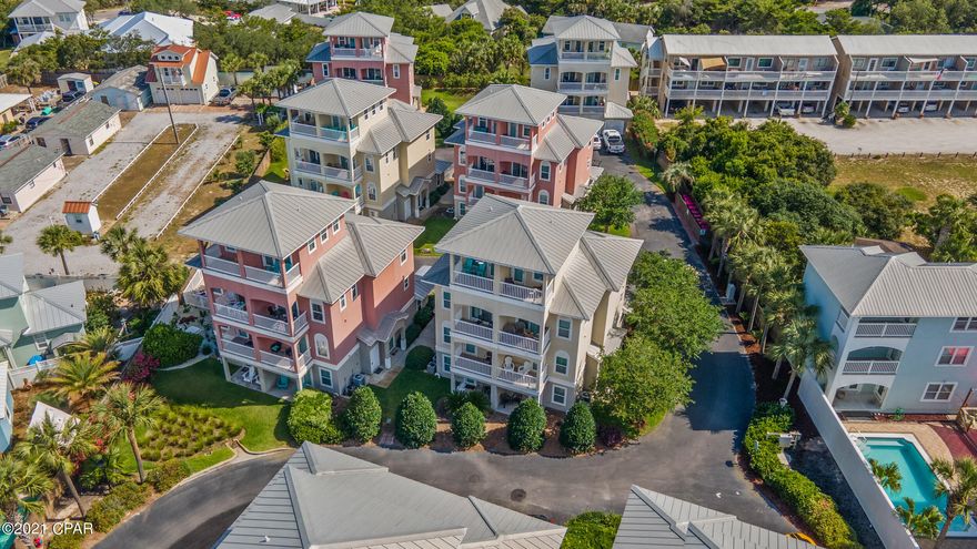 Video tour link: https://www.youtube.com/watch?v=AMzeL8qXtc4.    PRICED TO SELL!!!  Excellent opportunity to own an income producing unit in Casa Del Mar. 4 story townhome with private elevator, beautiful GULF VIEWS, low HOA fees, gated community with pool and STR ALLOWED.  Rental projections starting at 95k per year.   New LVP in all bedrooms, new carpet on stairs and freshly painted!  BUYER TO VERIFY INFORMATION DEEMED IMPORTANT. MULTIPLE OFFERS.  HIGHEST AND BEST DUE BY MONDAY, SEPTEMBER 20TH, 2021