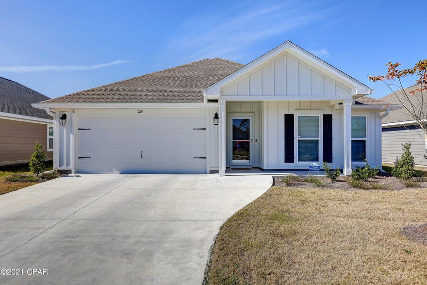 Close Now & Move In - Don't Wait! Beautiful Truland Home located in Park Place. Buyer receives 1% of purchase price for closing costs, 1 year Home Warranty & Transferable 2/10 Builders Warranty. Your Shaker Style Home offers more - Security Smart Home - Ring Security Doorbell Camera, 5 Smart Switches, Samsung ipad/Smart Things Hub & Alexa for all your communication including features like opening & closing the garage or turning on the Sprinkler System from your phone. Details of the Exterior include Hardee Plank Siding, Whole House Seamless Leaf Filter 6'' Gutter System, Vinyl Low-E Southern Climate Windows, Security Cameras, Fully Sodded/Landscaped Yard & Sprinkler System as well as a Tankless Gas Water Heater. Step inside the Denali Floor-plan and find that all the details are Complete! Anderson Storm Door w/ Retractable Screen will allow Fresh Air In. Luxury Vinyl Plank Floors - Snap together & carry through the house except bedrooms. Baseboards are 5 1/4" & your 2 " Faux-Wood Blinds are Up! The Wide Foyer is open so there is room for an entry table or mud wall. First 2 Bedrooms & Bathroom are to your right. Features in Bath include White Shaker Cabinets, Rectangle Under-mount sink & Shower/Tub Combo. This Split Floor Plan w/ Open Concept Living has 10 Foot High Vaulted Ceilings, Recessed Lighting & Tall Double Windows allowing tons of light in. 60" Flat Screen TV stays! Kitchen - Cuyahoga White Granite, Upgraded White Shaker Cabinets w/Crown Molding, Stainless Steel Appliances w/ Upgraded Samsung French Door/Bottom Drawer Frig, Samsung 5 Burner Black Stainless Gas Range, Walk-in Pantry & Single Bowl Under-mount Stainless Sink. Eat at Stone Island or Dining Room.  Master features 9' Tray Ceiling. En-Suite Bath - Shaker Cabinets, White Stone Counters, 2 Under-mount rectangle sinks, Walk-in Shower, Water Closet & Huge Walk-in Closet. Covered Back Patio & New White Vinyl Fence. Sidewalks & Mailbox Hub.