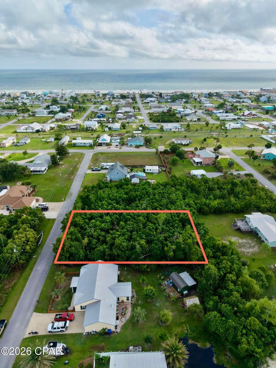 Location, location, location! This spacious 0.36-acre lot offers an incredible opportunity to build in the heart of Mexico Beach. Conveniently located near local shops, restaurants, and entertainment, you'll love the ease of coastal living while still enjoying the relaxed atmosphere of this charming beach community.

Hop on your bike and be at the beach in minutes, where you can spend your days enjoying the Gulf's beautiful waters and stunning sunsets. Whether you're planning a primary residence, vacation getaway, or investment property, this lot provides the space and location to make it happen. Don't miss your chance to own a piece of Mexico Beach in a highly desirable area close to everything you need.