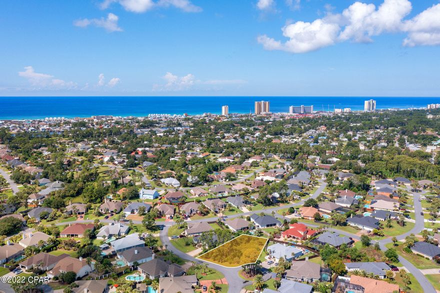 Great lot in the Palm Bay subdivision. Palm Bay is a nice community in the heart of the east end of Panama City Beach.
