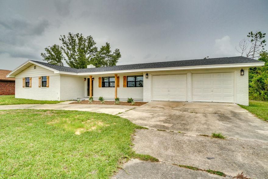 Completely renovated 3 bedroom, 2 bath home on a half acre lot! This home boasts an excellent layout and features an updated kitchen with center island, spacious living and dining area, enclosed sunroom and 2-car garage. Upgrades include new roof, HVAC, appliances, drywall, insulation, windows, vinyl plank flooring, carpet, and landscape.



Excellent location with quick access to HWY 231 or HWY 390 and zoned in a great school district. Down the street from Winn Dixie and just minutes from the restaurants, shopping and more! (Just 6 minutes from Target, according to google maps!)