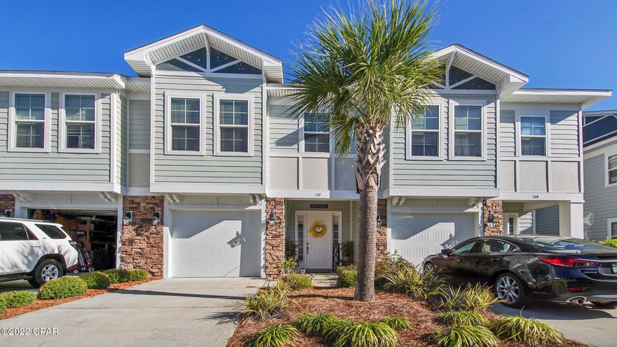 UNDER CONTRACT, ACCEPTING BACKUP OFFERS! This spacious townhome is located in the highly desirable community, Waterfall. The home has been kept in immaculate condition and offers 10ft ceilings downstairs and 9ft upstairs. The home has an inviting open floor plan with Ash cabinets, Luna Pearl granite, and Weathered Barnwood luxury vinyl flooring. The bedrooms are located upstairs along with the laundry room. The master bedroom has a large en suite with double sink vanities, garden tub, tiled shower, and a large walk-in closet. The spare bedrooms are spacious as well and located near the second full bathroom. The back patio has been fenced in and beautifully landscaped, a perfect area for entertaining! The community offers a relaxing pool and is only 1.2 miles from the beautiful beaches.