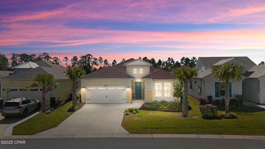 CURRENTLY UNDER CONTRACT, SELLER WILL CONSIDER BACKUP OFFERS

Phase 4 | Cabana Beach Collection | Pond Views!

Welcome to luxury coastal living in this highly upgraded Cabana Beach Collection home perfectly situated with peaceful pond views in sought-after Phase 4 of Latitude Margaritaville Watersound.

Step inside to a chef's kitchen featuring a gas cooktop, upgraded Colada designer cabinetry with vent hood, walk-in pantry, quartz countertops and backsplash, and rich oiled bronze hardware. The large kitchen island and breakfast room flow seamlessly into the open-concept great room, perfect for entertaining or relaxing in style with a wall of glass sliders opening to an inviting lanai space for extended outdoor living and tranquil pond views. 

The oversized primary suite showcases a stunning bayed window with pond views, plush carpet, and custom-designed dual closets. The spa-inspired primary bath offers a luxurious soaking tub, frameless shower enclosure with tile shower seat, dual vanities, and elegant finishes.

An inviting office, a media room, and a formal dining room—featuring a show-stopping crystal chandelier—add flexibility and sophistication. The dining space can also serve as a bar, game, or craft room to fit your lifestyle.

Upgrades abound throughout the home, including ''wood-look'' tile floors in the entry, great room, and dining room. Designer paint, crown molding, plantation shutters, and upgraded lighting and ceiling fans. A whole house GENERAC GENERATOR (cost$13k), art accent lighting, designer laundry storage closet, garage with epoxy floor, utility sink, and custom workshop area reflect thoughtful attention to every detail.

HOA dues includes all lawn care and world class amenities. This home has a Structural Warranty that is transferrable to the buyer for 10 years from the original build date. (approx. 7 years left)

Enjoy Florida living at its finest on the extended screened lanai with sealed pavers, the perfect spot for morning coffee or sunsets overlooking the serene pond.

About Latitude Margaritaville Watersound - This 55+ active adult coastal community is inspired by the lifestyle of fun, freedom, and relaxation. Nestled between the sugar-white sands of the Emerald Coast and the natural beauty of the Florida Panhandle, residents enjoy resort-style amenities including: The lively Town Center with a two story coastal themed restaurant overlooking the Intracoastal Waterway, live music, and entertainment. A resort-style pool with tiki huts and cabanas.
Fitness and wellness center, pickleball, tennis, and bocce courts. Walking and biking trails, and golf-cart-friendly pathways with underpasses for easy and safe access throughout the community. 
Dog park/pet grooming center, woodworking and ceramic workshops, theater and planned community events that make every day feel like a vacation. Commercial space to include Publix Grocery store, bank, dining and shopping. A planned public marina on site as well. 

Latitude Margaritaville Watersound isn't just a place to live—it's a way of life where neighbors become friends and every sunset is a celebration.