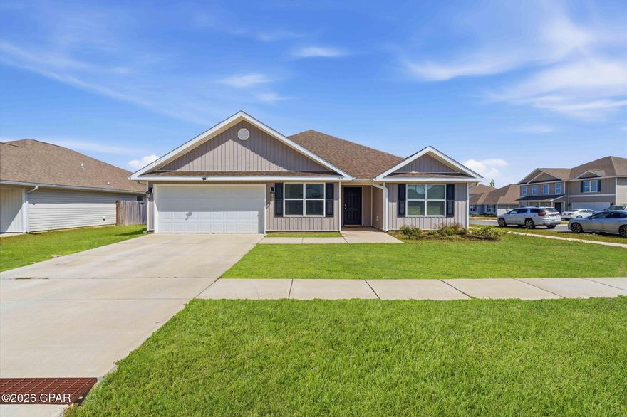 Located on a desirable corner lot, this 5-bedroom, 3-bathroom house offers the perfect blend of style, comfort, and convenience. With an open floor plan and modern SMART home features, this home is designed for both entertaining and relaxation.

As you step inside, you'll be greeted by the beauty of luxurious LVP flooring that flows seamlessly throughout the main living areas. The heart of this home is undoubtedly the expansive kitchen, with a large island that invites friends and family to gather. This kitchen will make meal prep a breeze, while the adjoining dining and living areas provide ample space for creating memories.

Retreat to the spacious master suite complete with a private bathroom and walk-in closet. Four additional bedrooms provide flexibility for family, guests, or a home office. No matter your needs, this home adapts effortlessly to your lifestyle.

Step outside to discover a fully fenced backyard, perfect for pets or children to play freely. The screened-in covered porch offers the ideal outdoor space for morning coffee or evening gatherings, all while enjoying the gentle breeze.

For the active lifestyle, you'll be thrilled to find that this home is just a stone's throw away from a multi-use park featuring walking trails, disc golf, fishing ponds, and sports fields. Whether you're seeking adventure or simply a place to relax, this community has it all.

Don't miss the opportunity to call this exceptional property home. Schedule your private showing today!